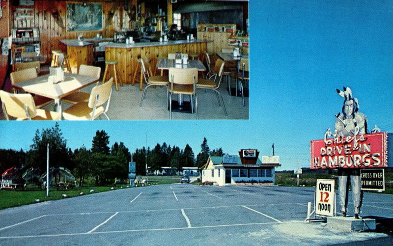 Chiefs Drive-In - Old Postcard